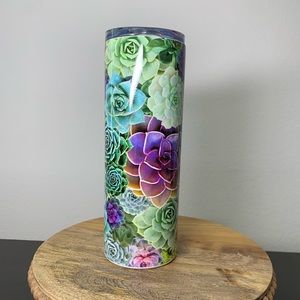 Seamless Succulent 20 OZ Skinny Tumbler